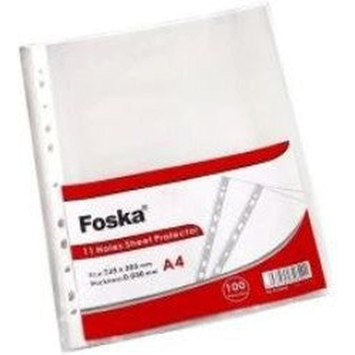 Foska Sheet Protectors 80Mic 50Pc/Pkt