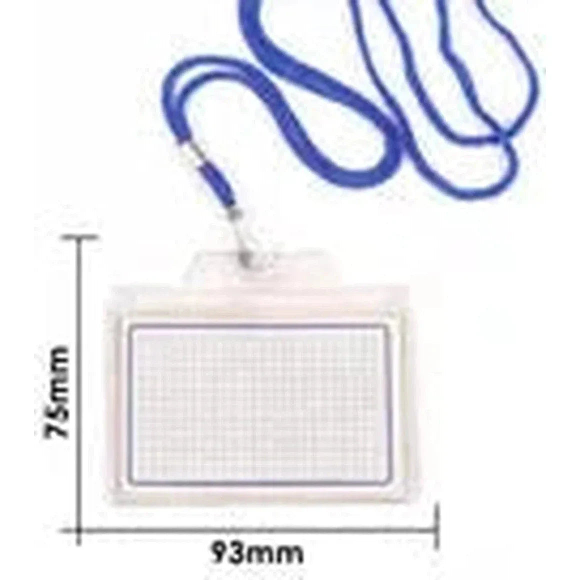 Foska Stationery Office School Good Quality Name Badge With Rope 93x75mm