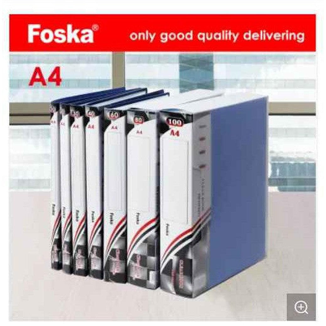Foska Stationery Office School Superior Quality Plastic Clear Book F30Ak