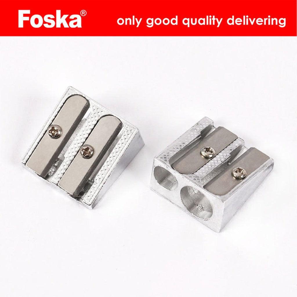 Foska Two Holes Aluminum Pencil Sharpener A1006