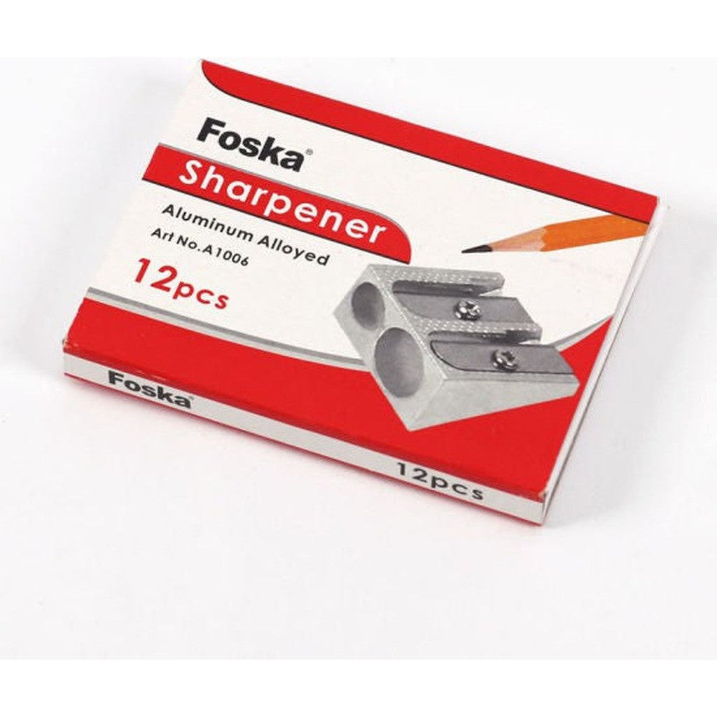 Foska Two Holes Aluminum Pencil Sharpener A1006