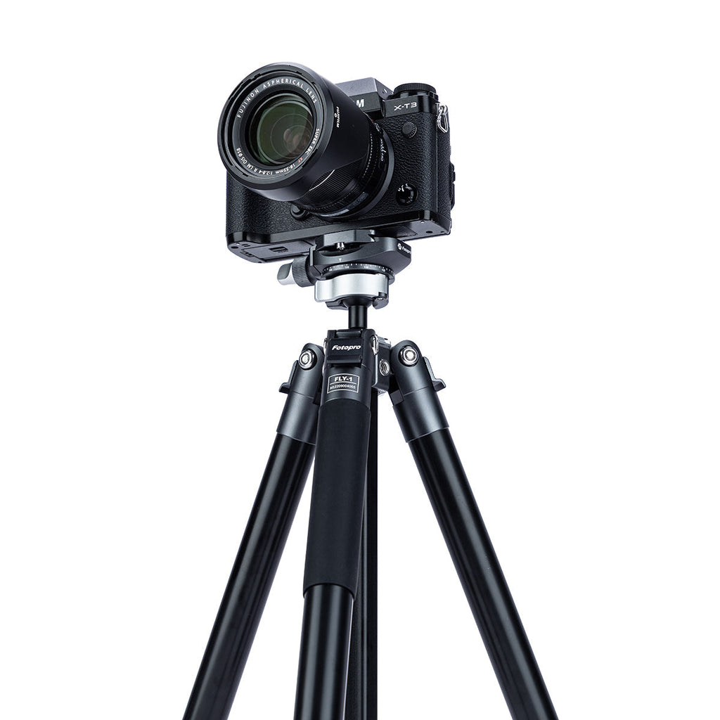 Fotopro Aluminum Professional Tripod, FLY-1 GRAY - Gray