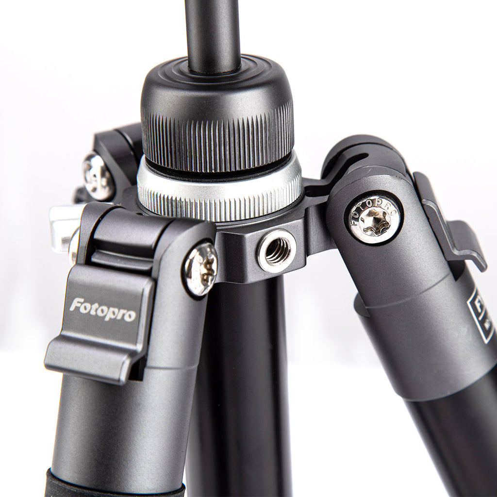 Fotopro Compact Aluminum Travel Tripod, FREE-1 GRAY