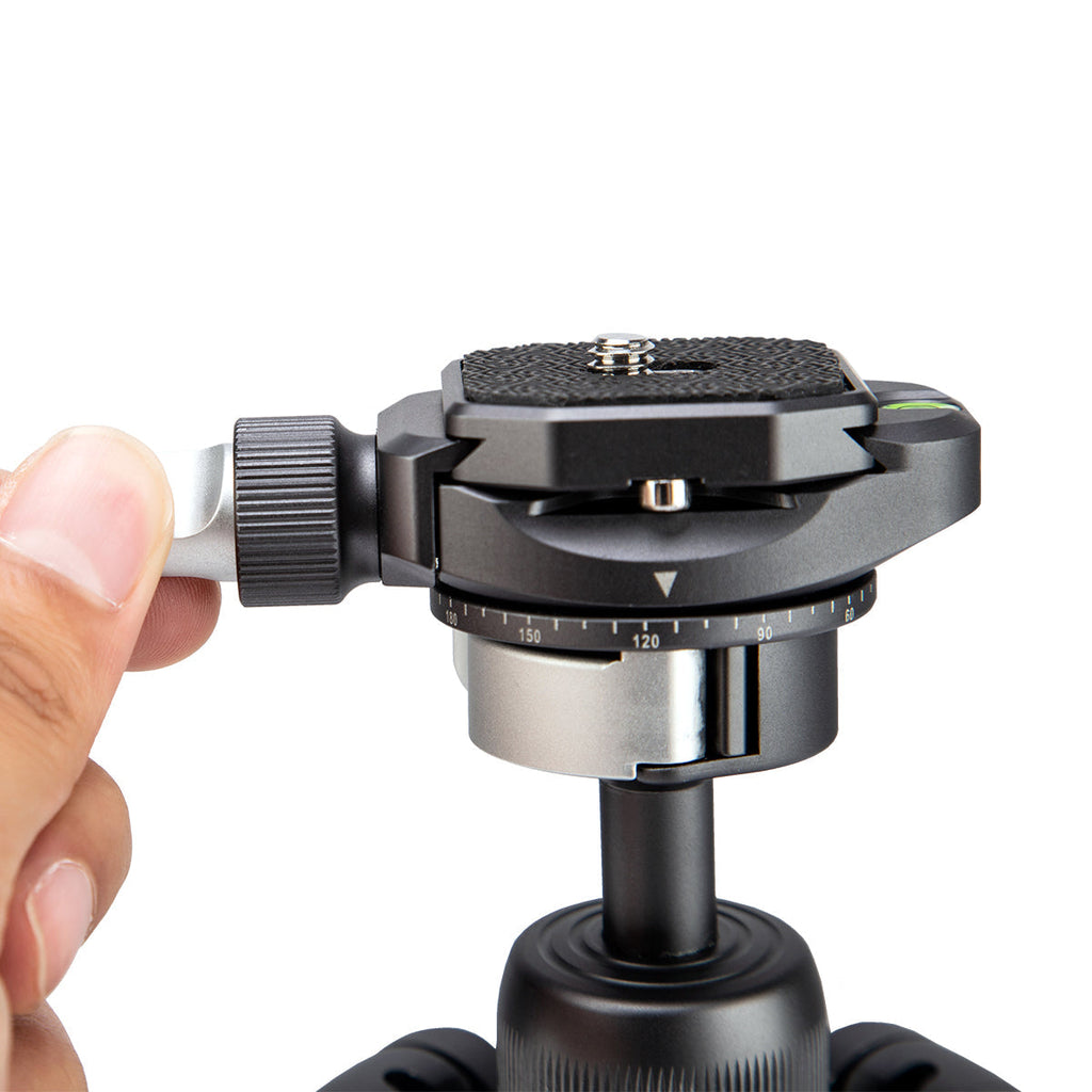 Fotopro Compact Aluminum Travel Tripod, FREE-1 GRAY