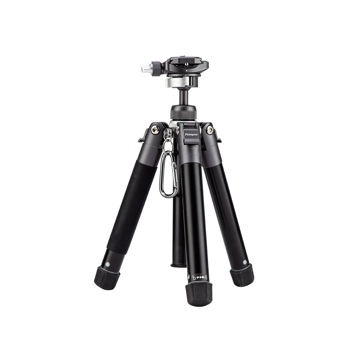 Fotopro Compact Aluminum Travel Tripod, FREE-1 GRAY