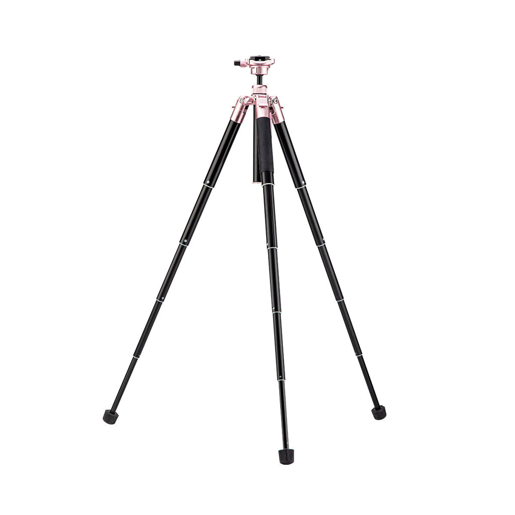 Fotopro Compact Aluminum Travel Tripod, FREE-1 ROSE GOLD - Rose Gold