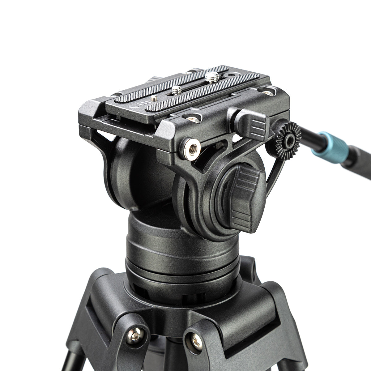 Fotopro Heavy Duty Fluid Head Aluminum Alloy Video Tripod, DV-3A - Black