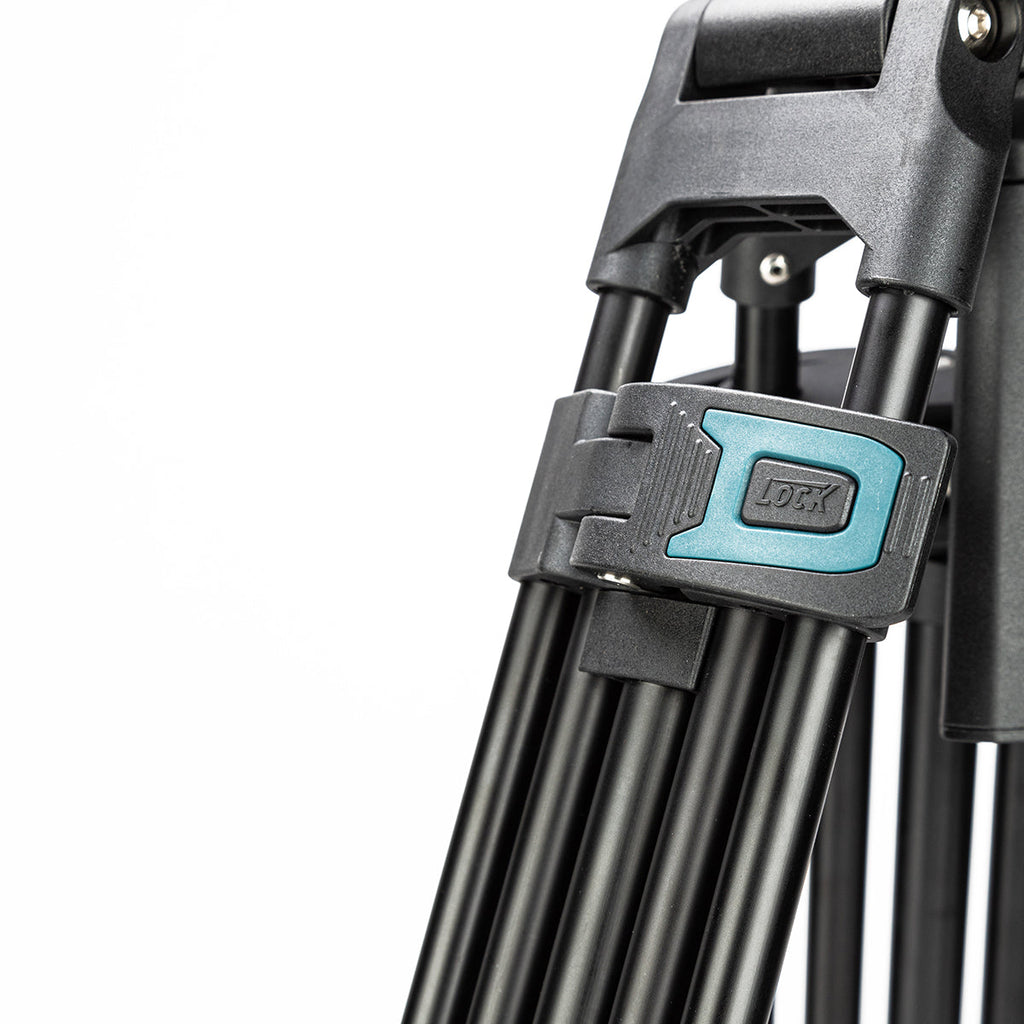 Fotopro Heavy Duty Fluid Head Aluminum Alloy Video Tripod, DV-3A - Black