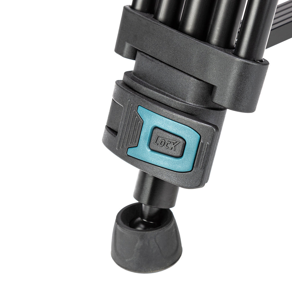 Fotopro Heavy Duty Fluid Head Aluminum Alloy Video Tripod, DV-3A - Black