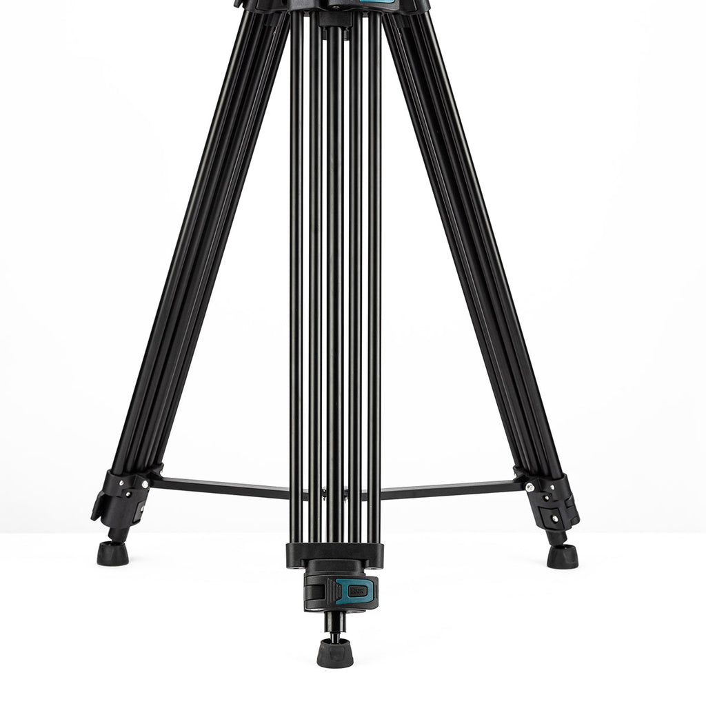 Fotopro Heavy Duty Fluid Head Aluminum Alloy Video Tripod, DV-3A - Black