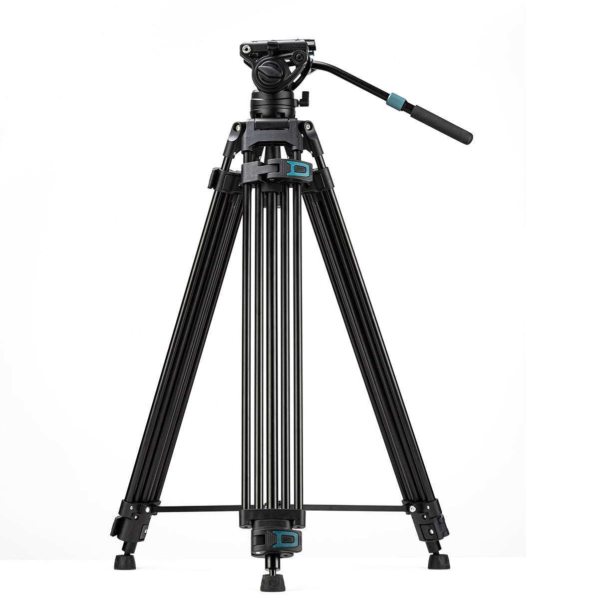 Fotopro Heavy Duty Fluid Head Aluminum Alloy Video Tripod, DV-3A - Black