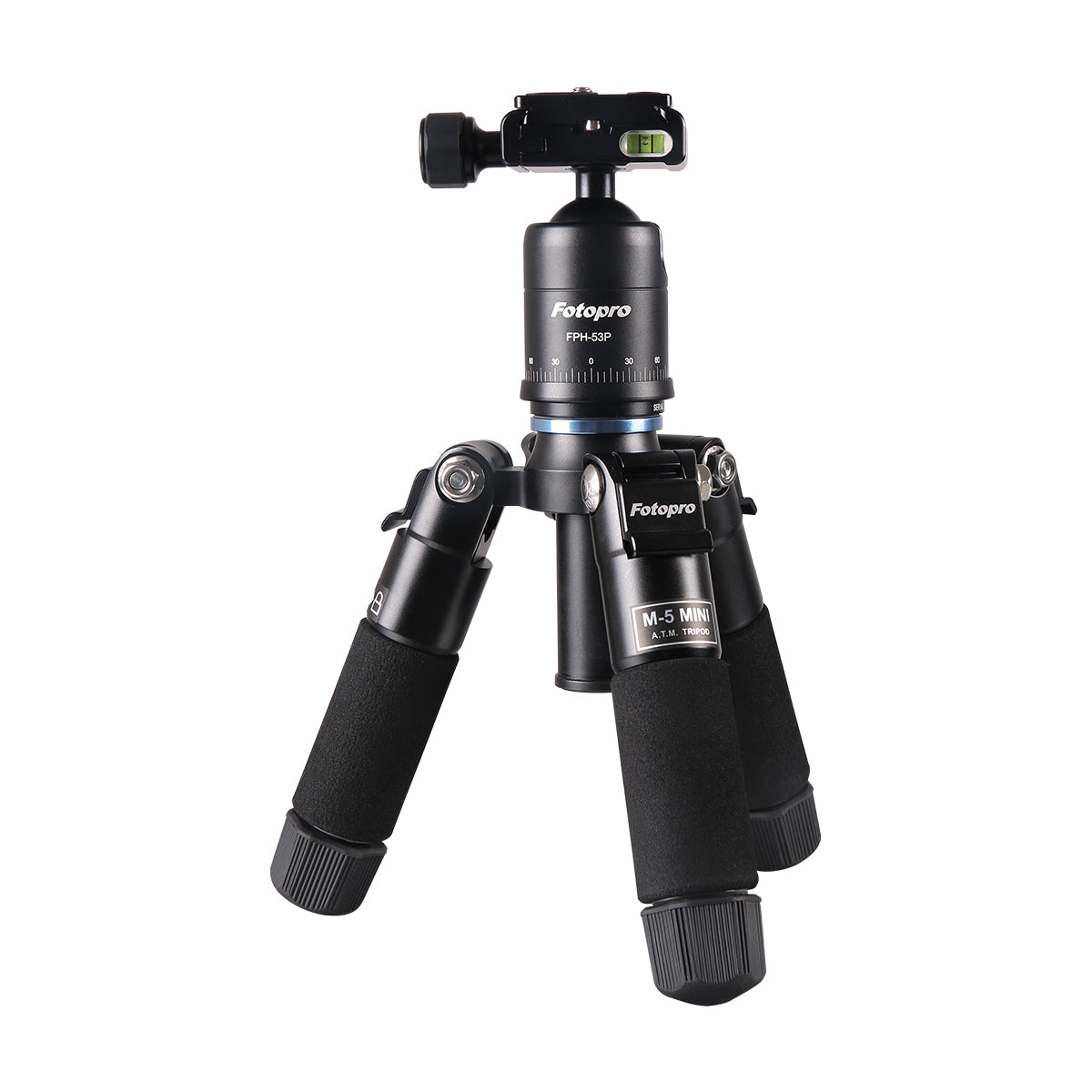 Fotopro M-5 MINI Professional Tripod, M-5 MINI+53P - Black
