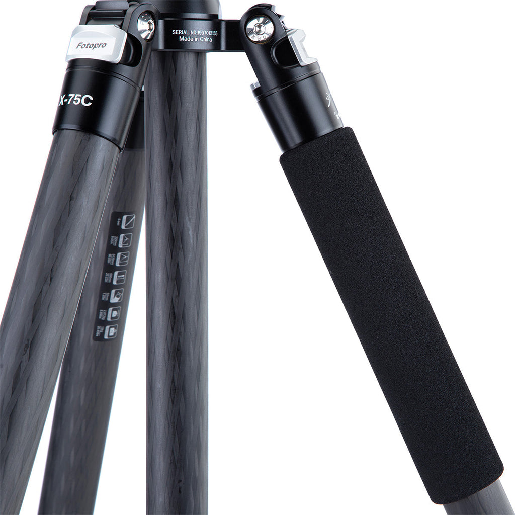 Fotopro Professional Tripod X-75C+72Q Gray
