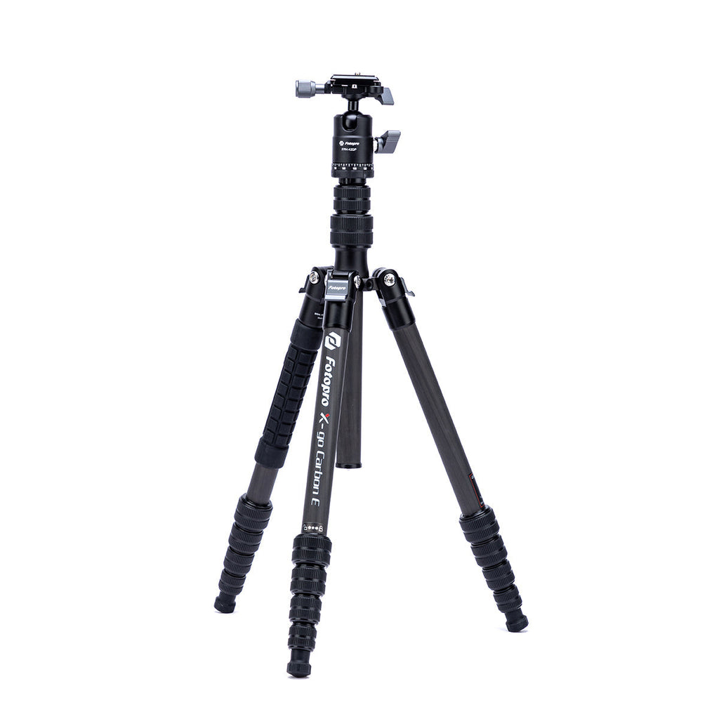 FOTOPRO X-Go Carbon Fiber E PRO Tripod with Ball Head and Monopod - Black/Gray