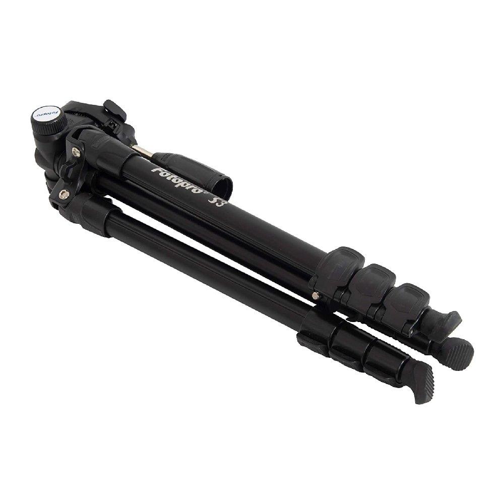Fotopro S3 Digital Tripod, S3 BLACK - Black