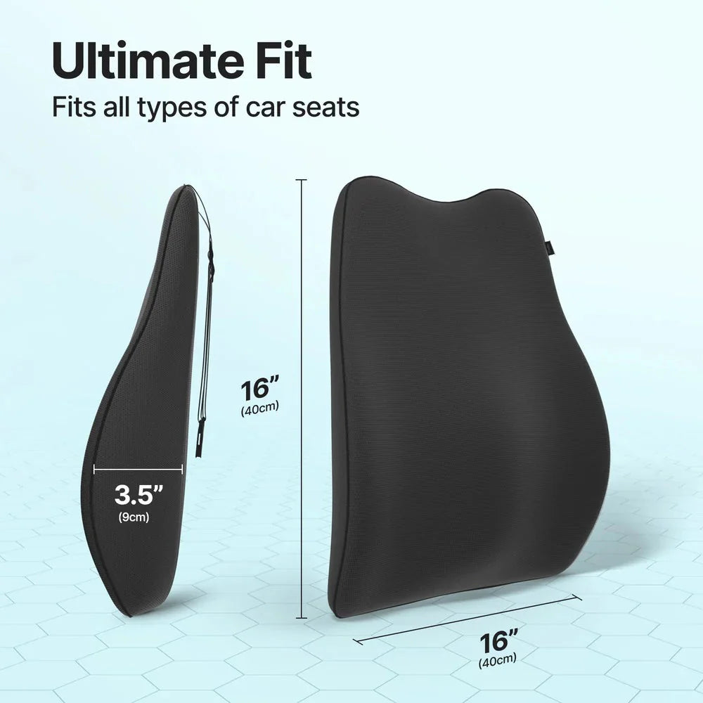 Frido Ultimate Car Backrest Cushion - Grey
