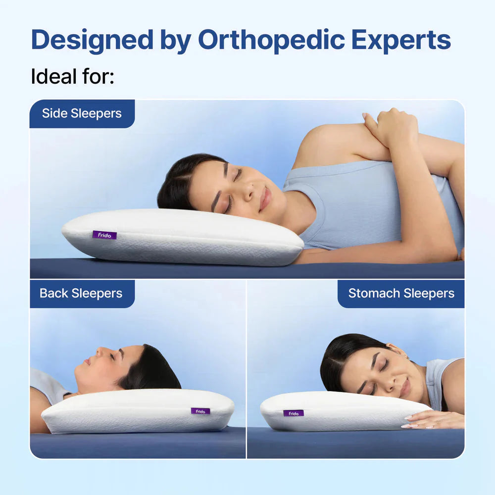 Frido Ultimate Deep Sleep Pillow White - 4 Inch