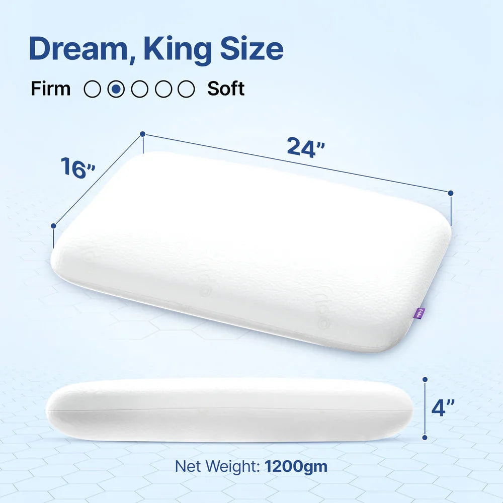 Frido Ultimate Deep Sleep Pillow White - 4 Inch