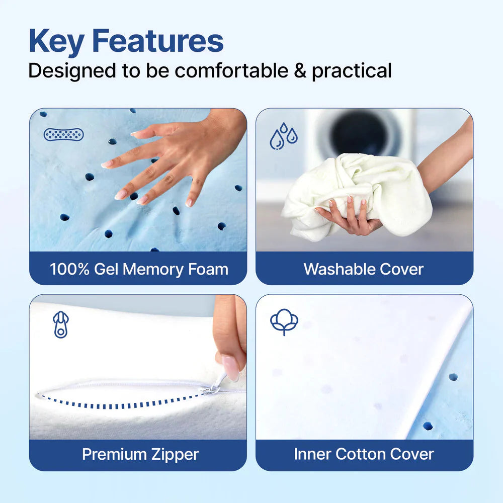 Frido Ultimate Deep Sleep Pillow White - 5 Inch