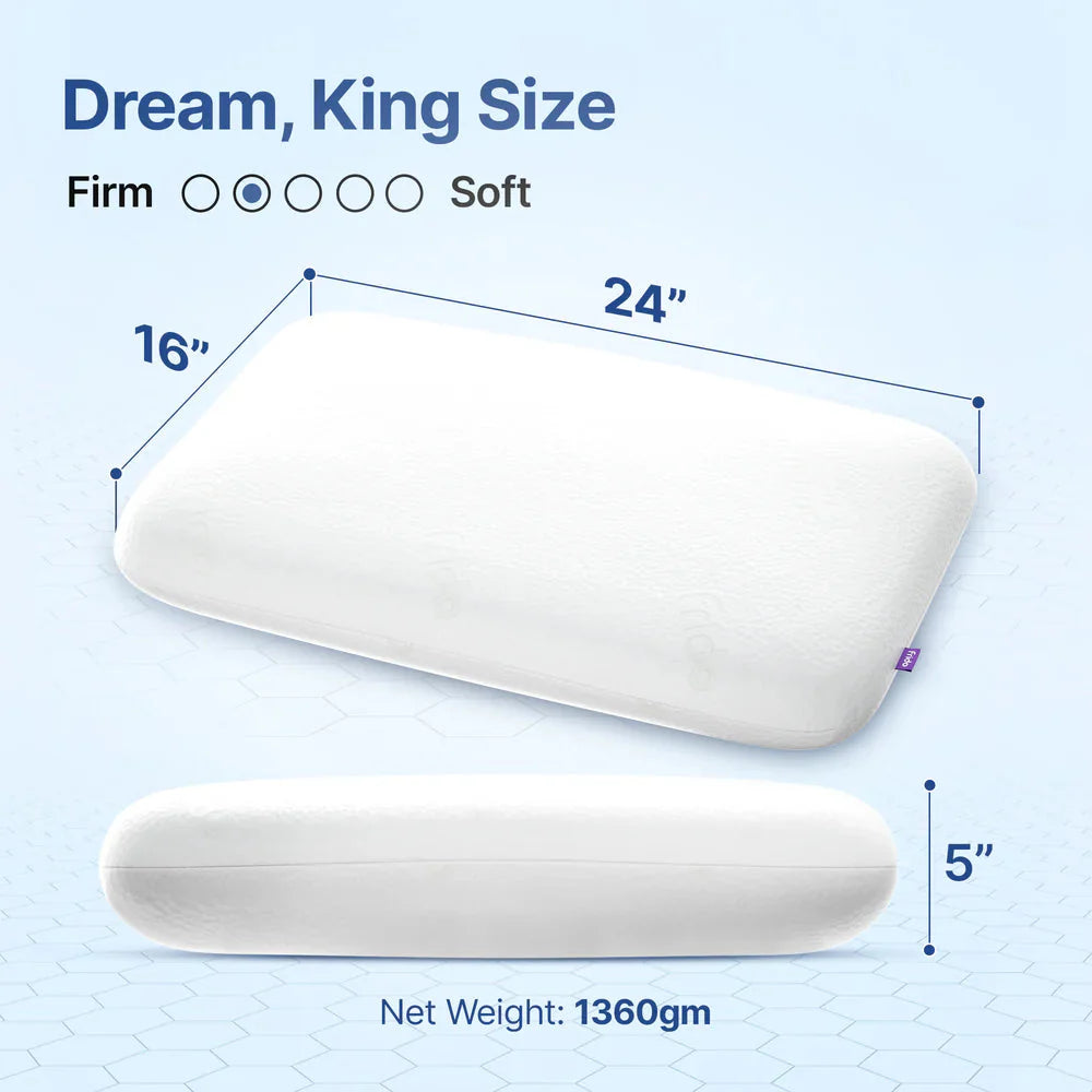 Frido Ultimate Deep Sleep Pillow White - 5 Inch
