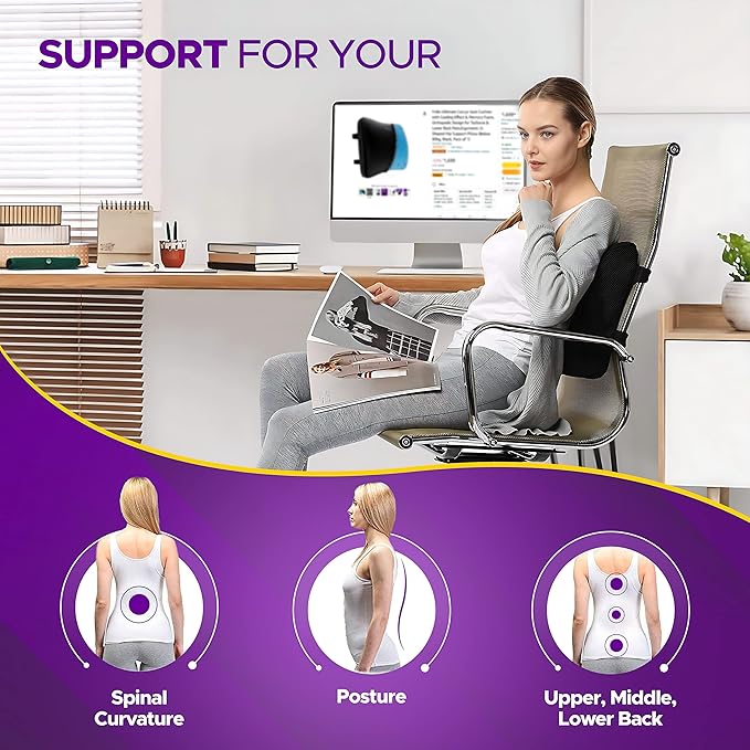 Frido Ultimate Lumbar Cushion - Black