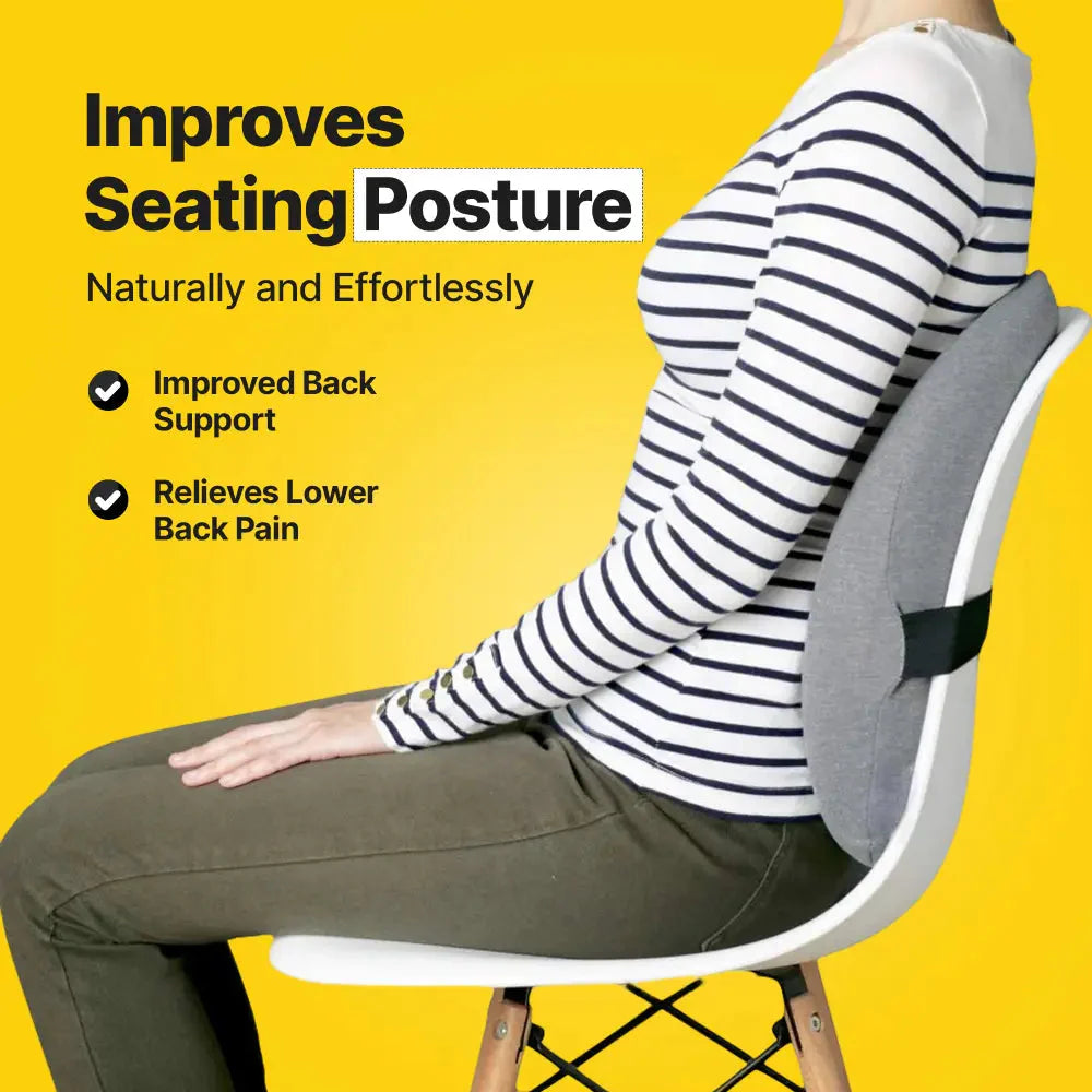 Frido Ultimate Pro Seat Cushion & Pro Backrest Cushion Combo - Grey