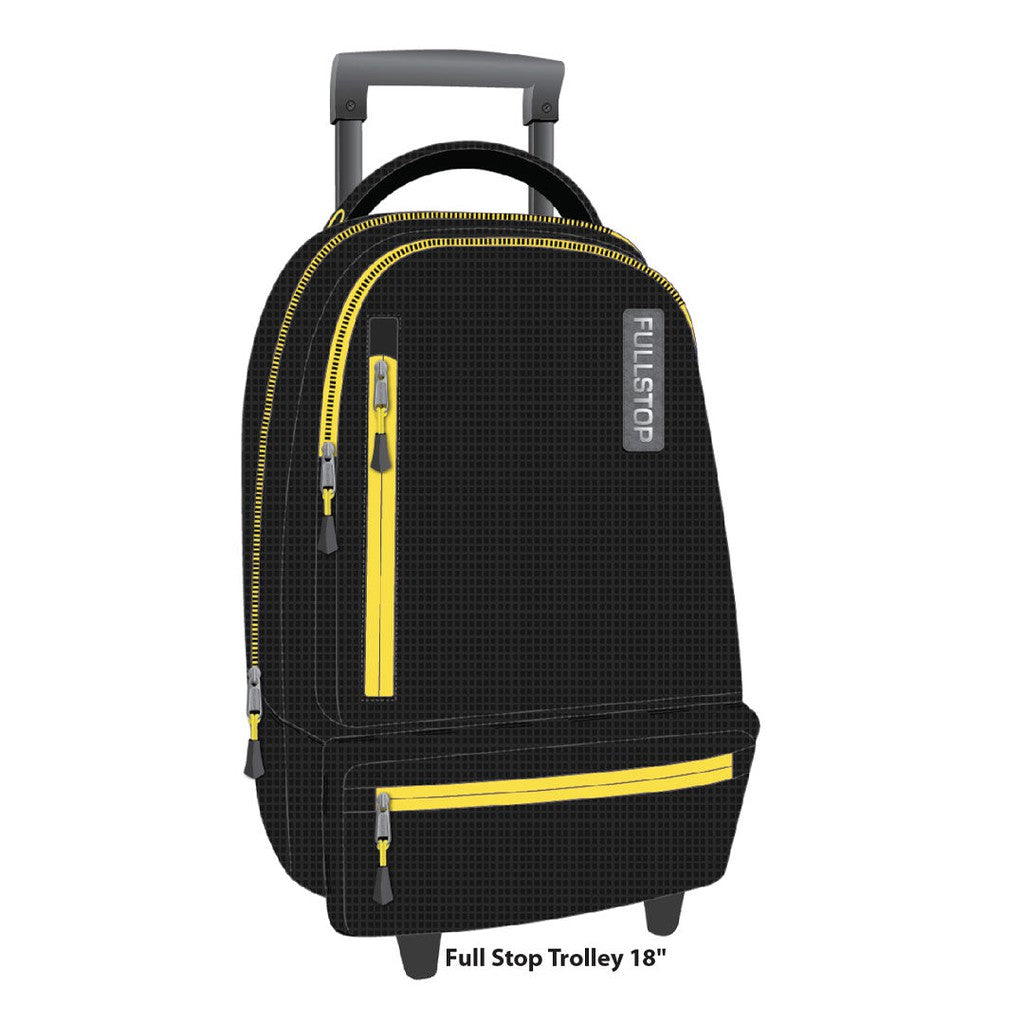 FullStop Solid Trolly Bag Black