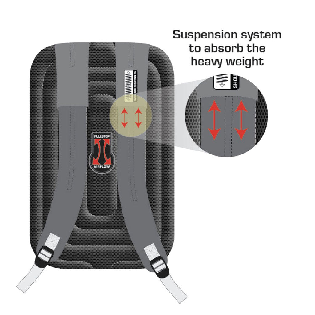 FullStop Stripe Trolly Bag Grey