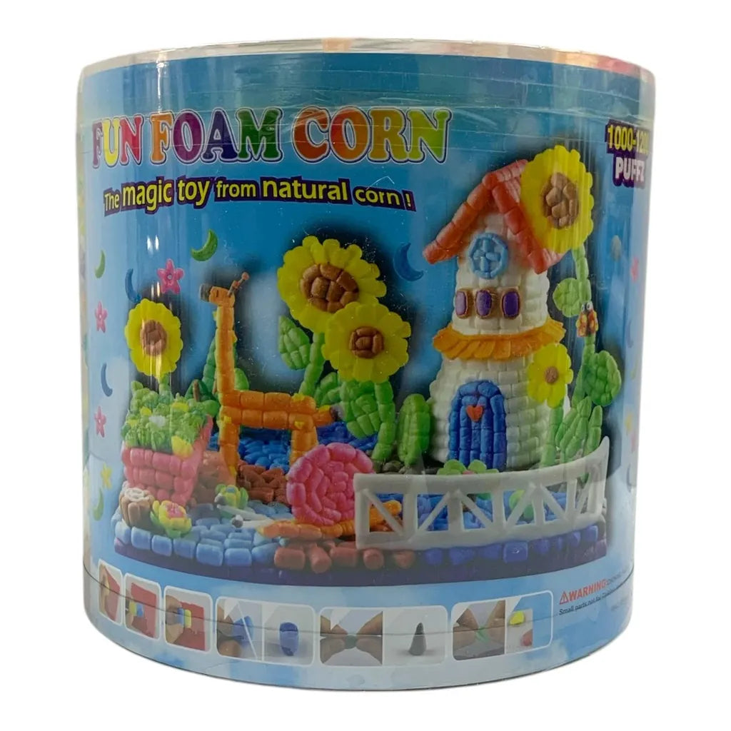 Fun Foam Corn 1000-1200 Puffs Different Colors