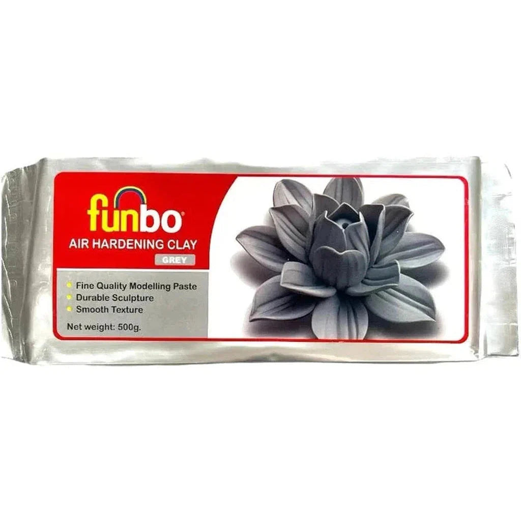 Funbo Air Hardening Clay Gray 500 Grams