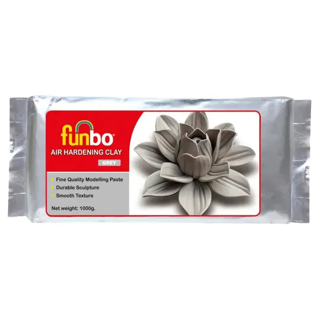 Funbo - Air Hardening Clay 1000g - Grey