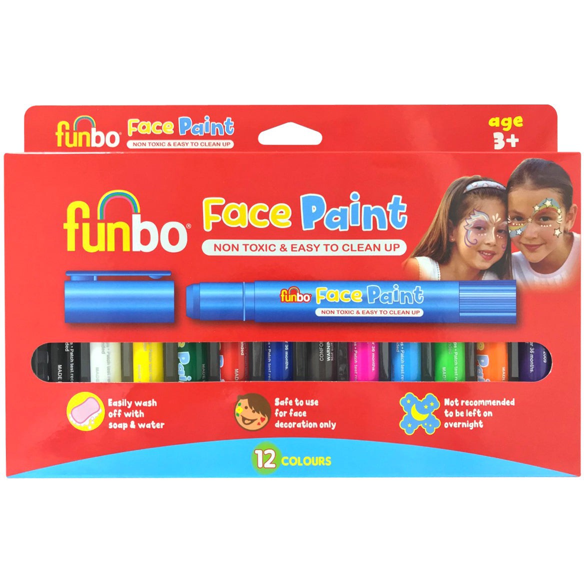 Funbo Face Paint Color- Set Of 12