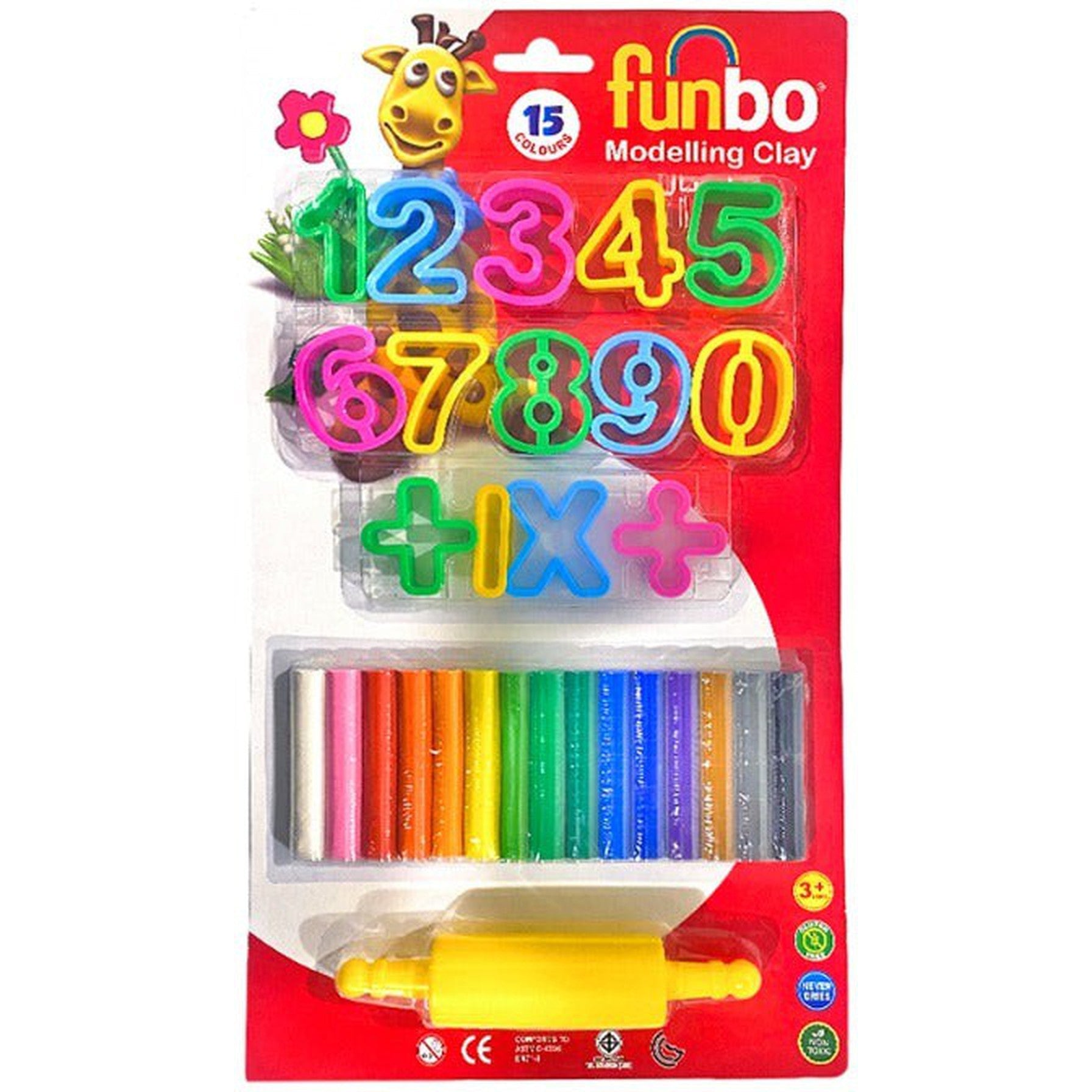 Funbo Modeling Clay For Kids - Set Of 15 Colors