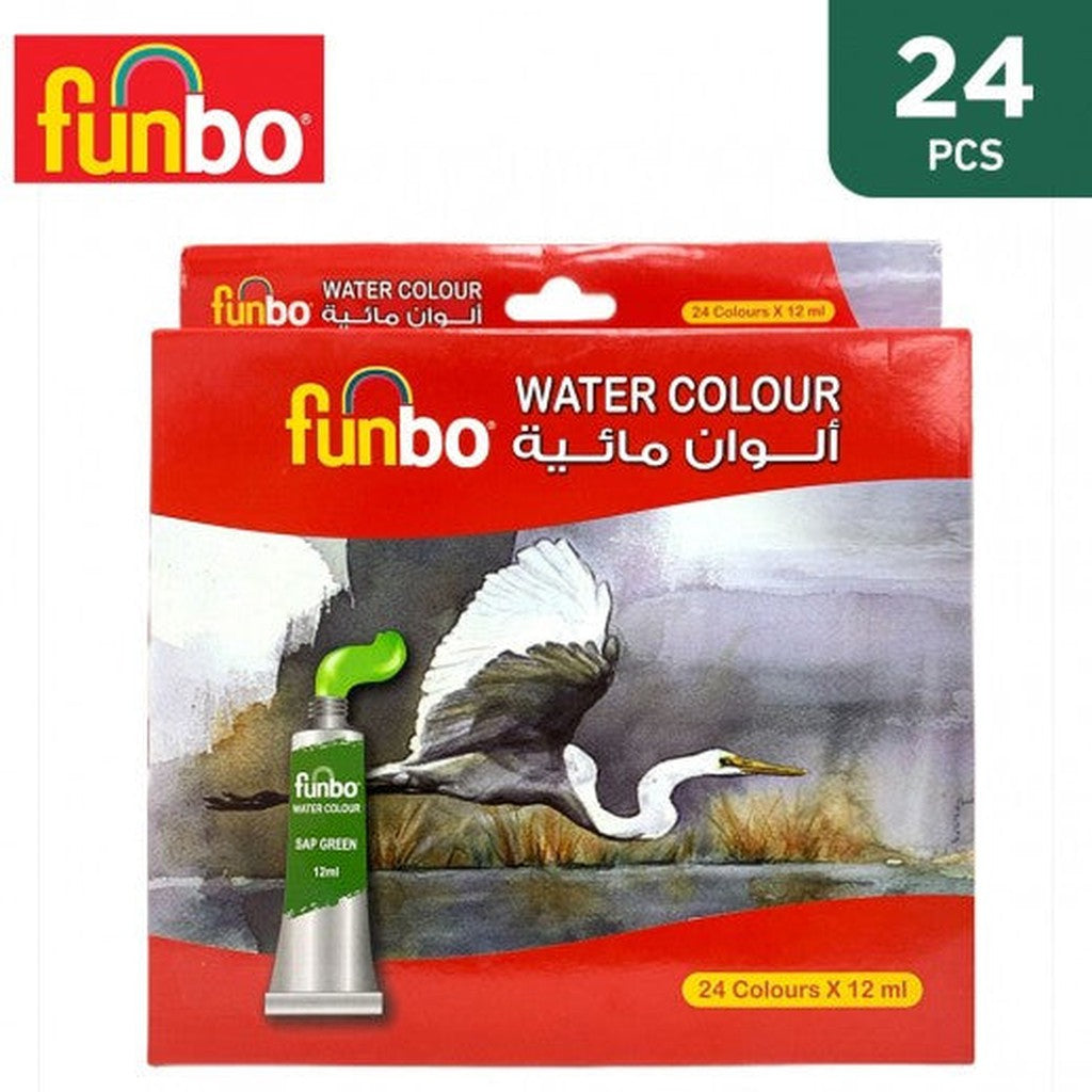Funbo Watercolor Set Of 24 - 12Ml