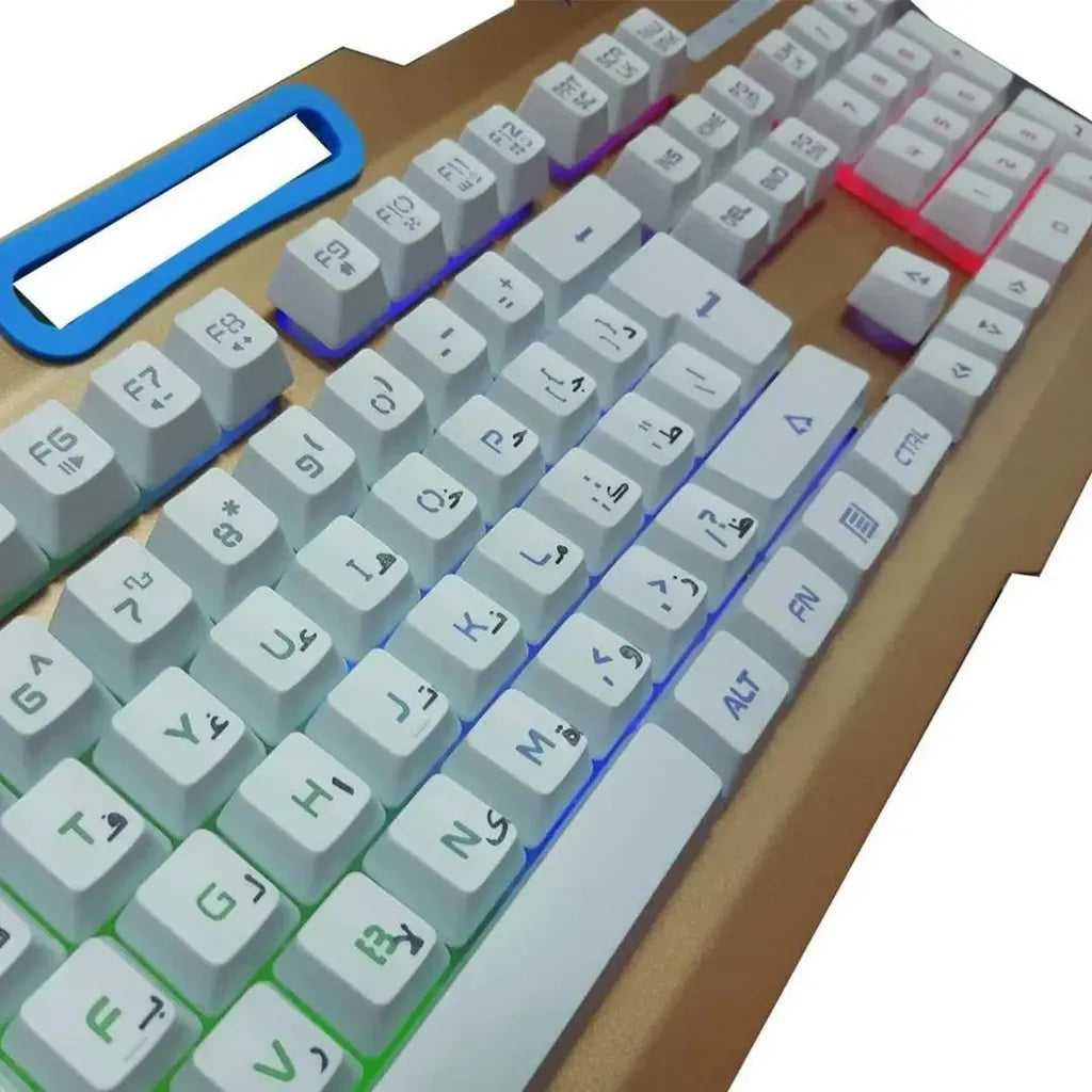GAME & MX J-8 Wired Arabic Keyboard and Mouse Gaming Combo