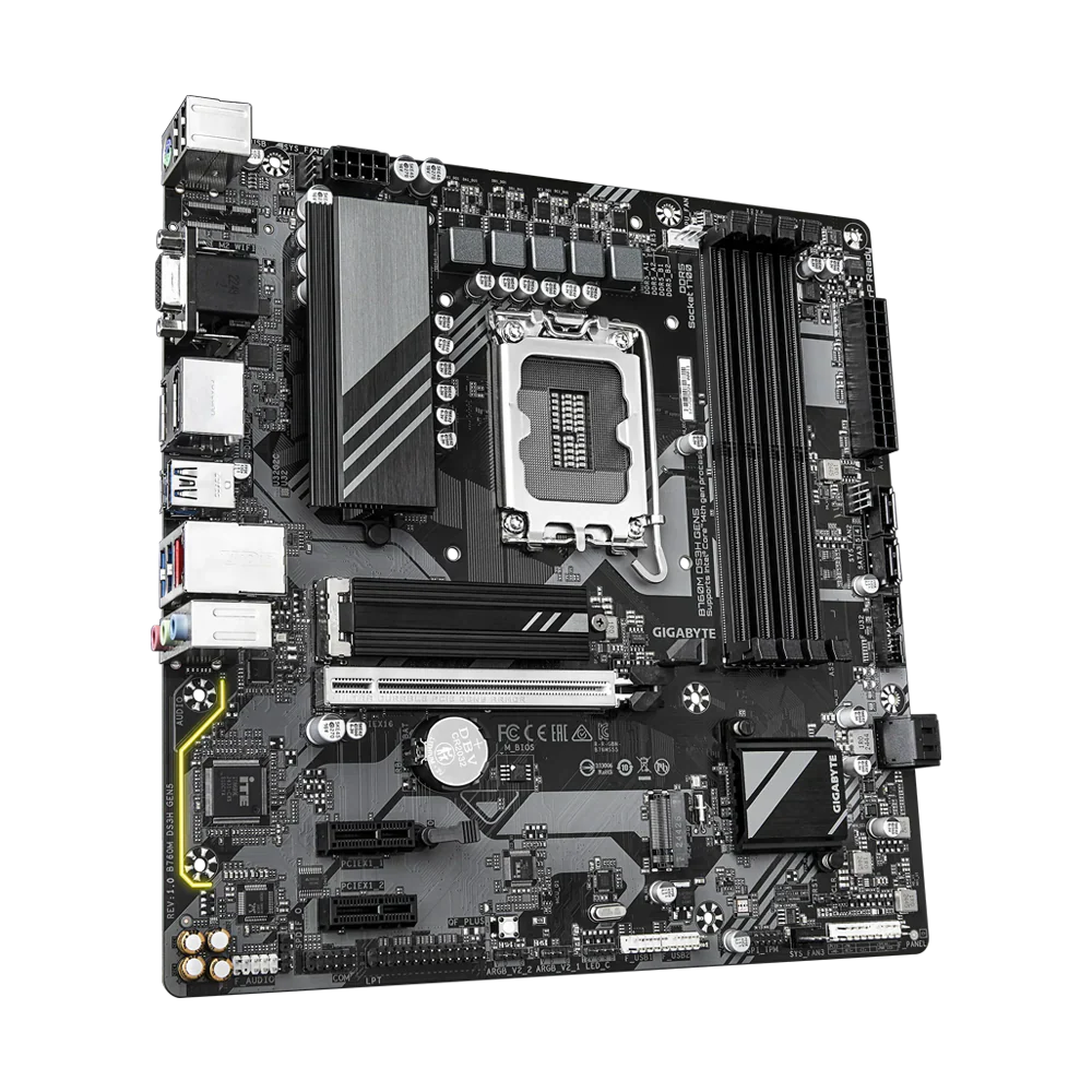 GIGABYTE B760M DS3H GEN5 DDR5 Motherboard - Black