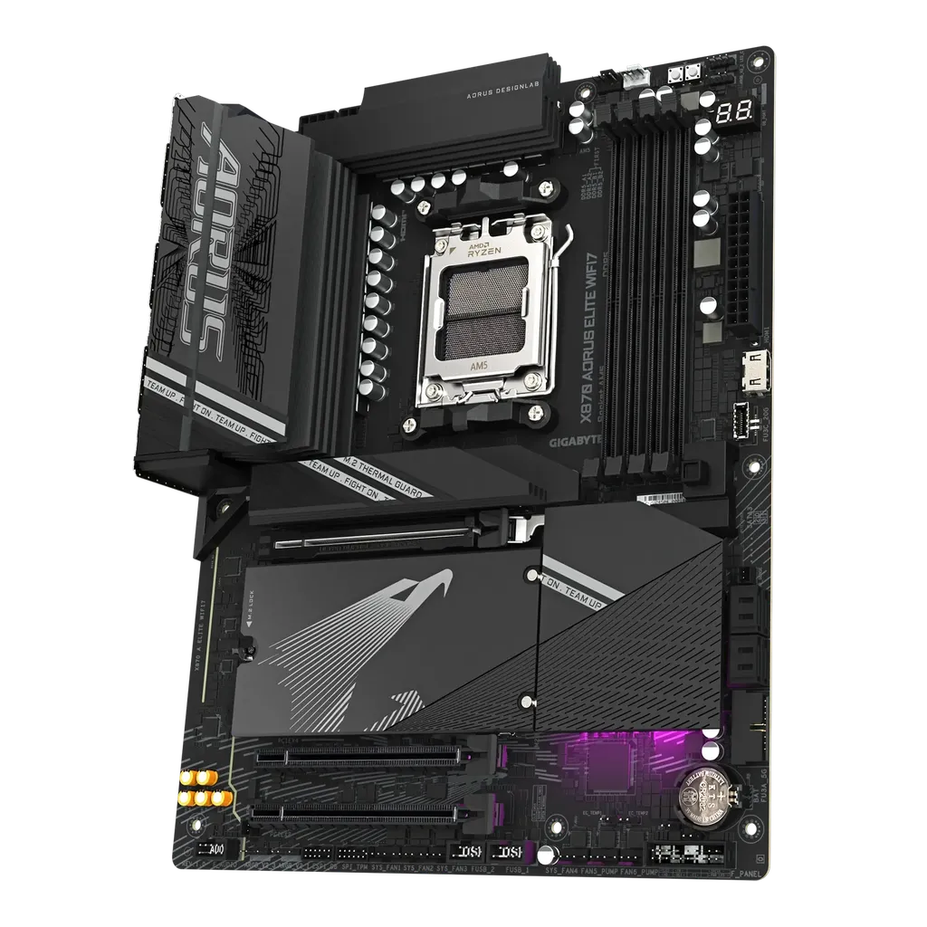 GIGABYTE X870 A ELITE X3D DDR5 Motherboard - Black