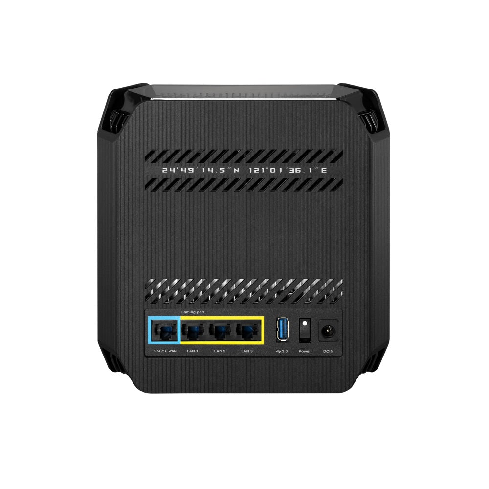 ASUS ROG Rapture (GT6 AX10000) Tri-Band WiFi 6 Gaming Mesh Router - 5GHz (4804Mbps) / USB 3.2 Gen 1 / Gigabit WAN / Gigabit LAN
