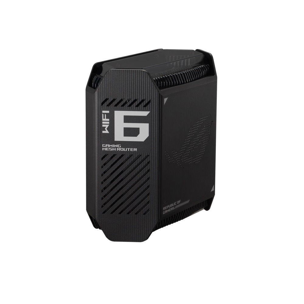 ASUS ROG Rapture (GT6 AX10000) Tri-Band WiFi 6 Gaming Mesh Router - 5GHz (4804Mbps) / USB 3.2 Gen 1 / Gigabit WAN / Gigabit LAN