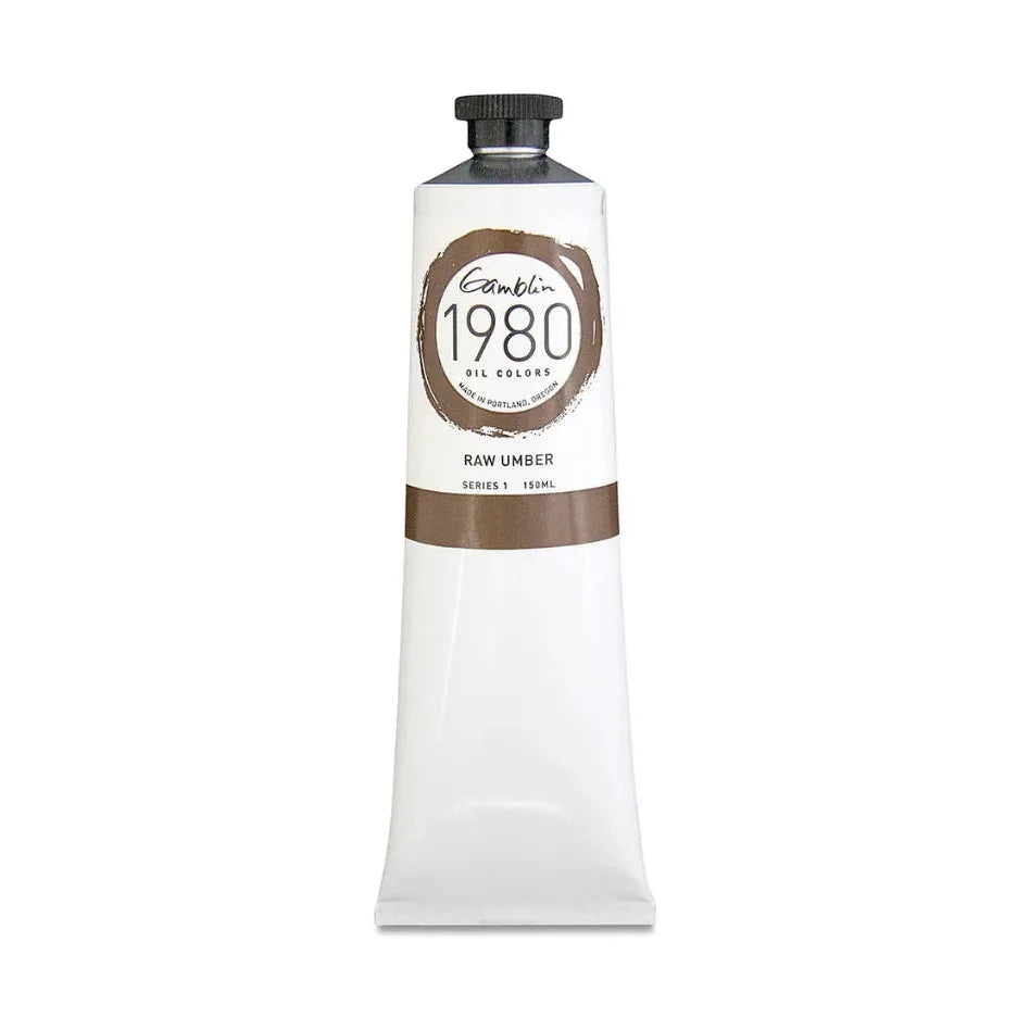 Gamblin 1980 Oil Paint 150ml Raw Umber