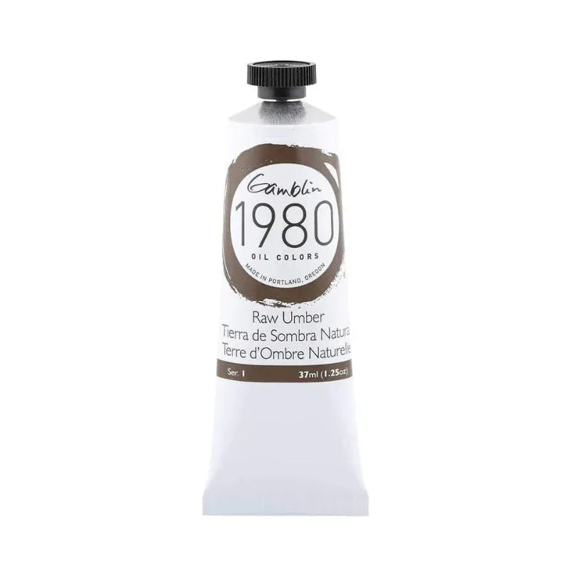 Gamblin 1980 Oil Paint 37ml Raw Umber