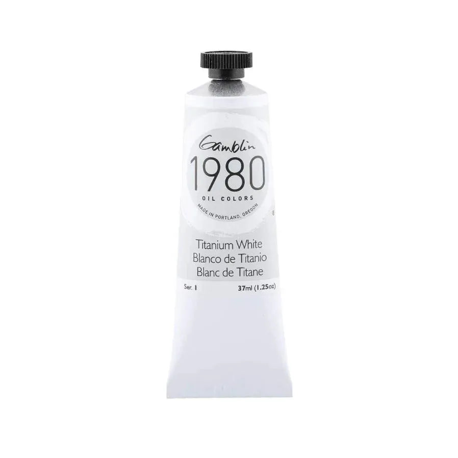 Gamblin 1980 Oil Paint 37ml Titanium white