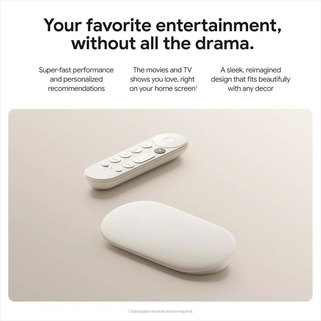 Google TV Streamer 4K with Voice Search Remote