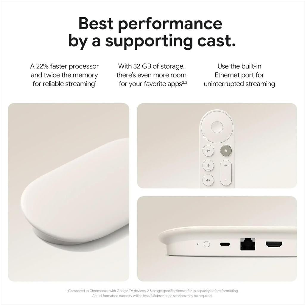 Google TV Streamer 4K with Voice Search Remote