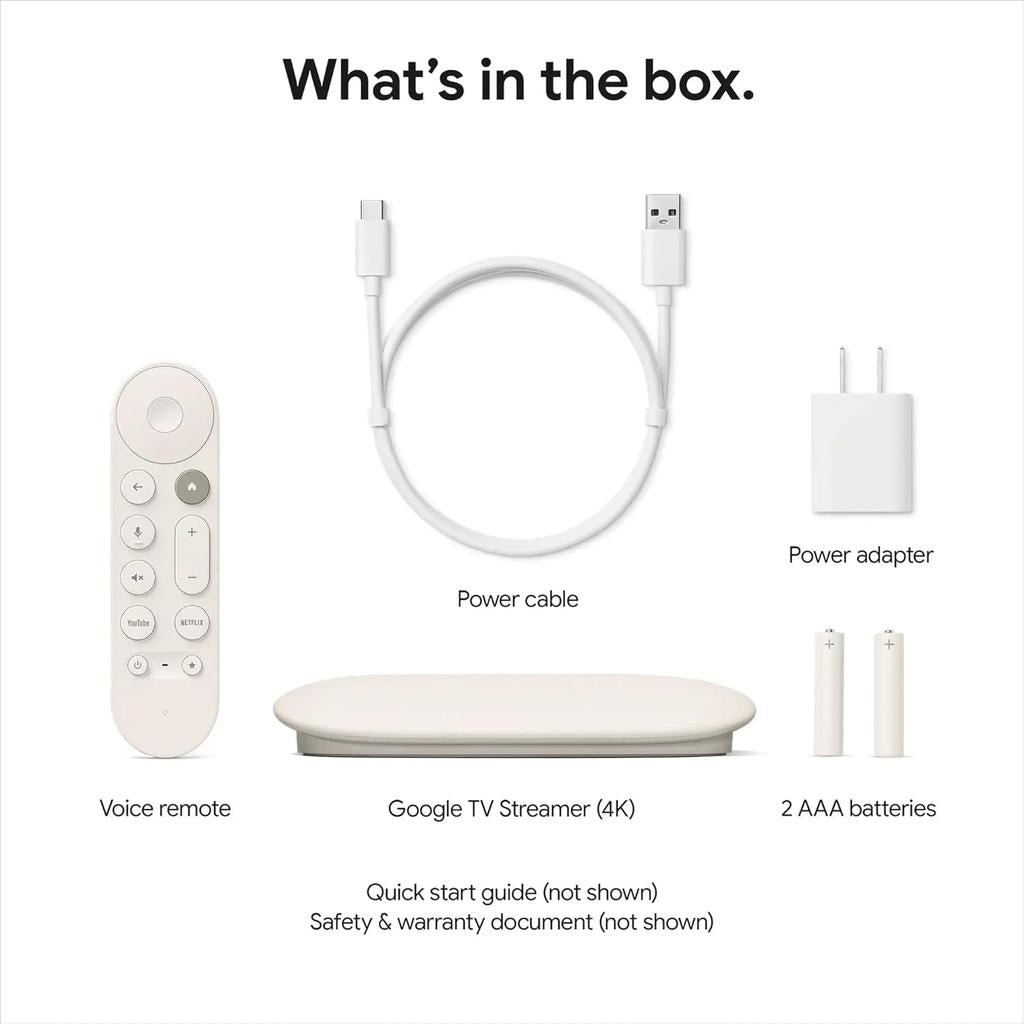 Google TV Streamer 4K with Voice Search Remote