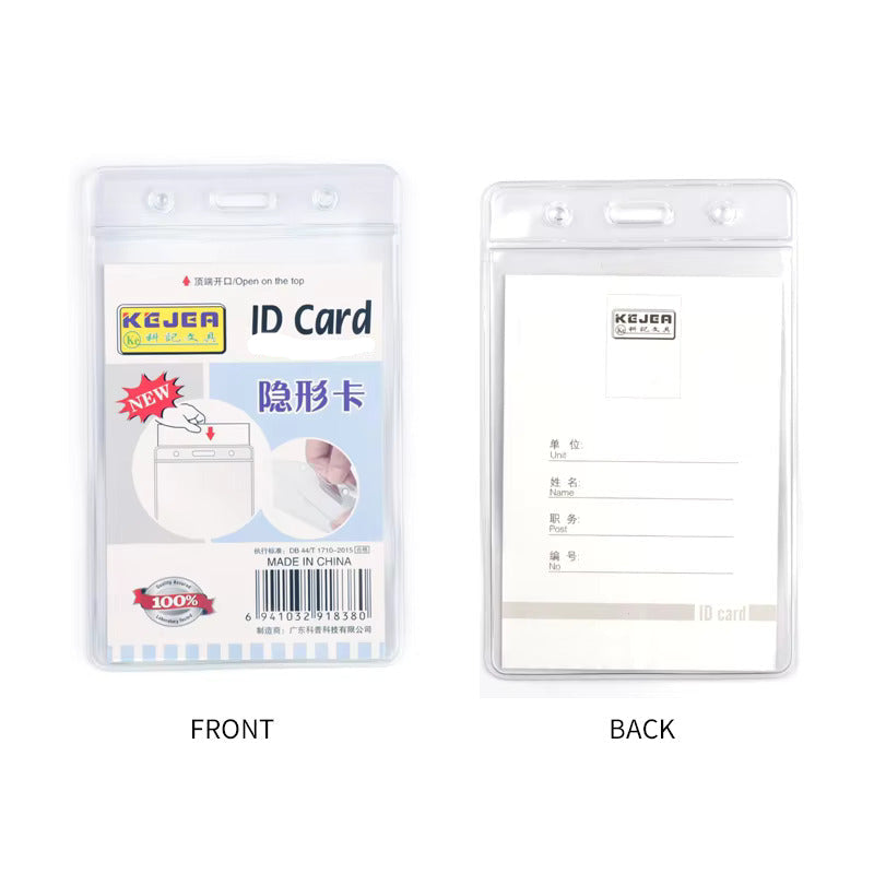 Kejea T-837 Id Card Holder Clear Horizontal 61x90mm 1 Pcs