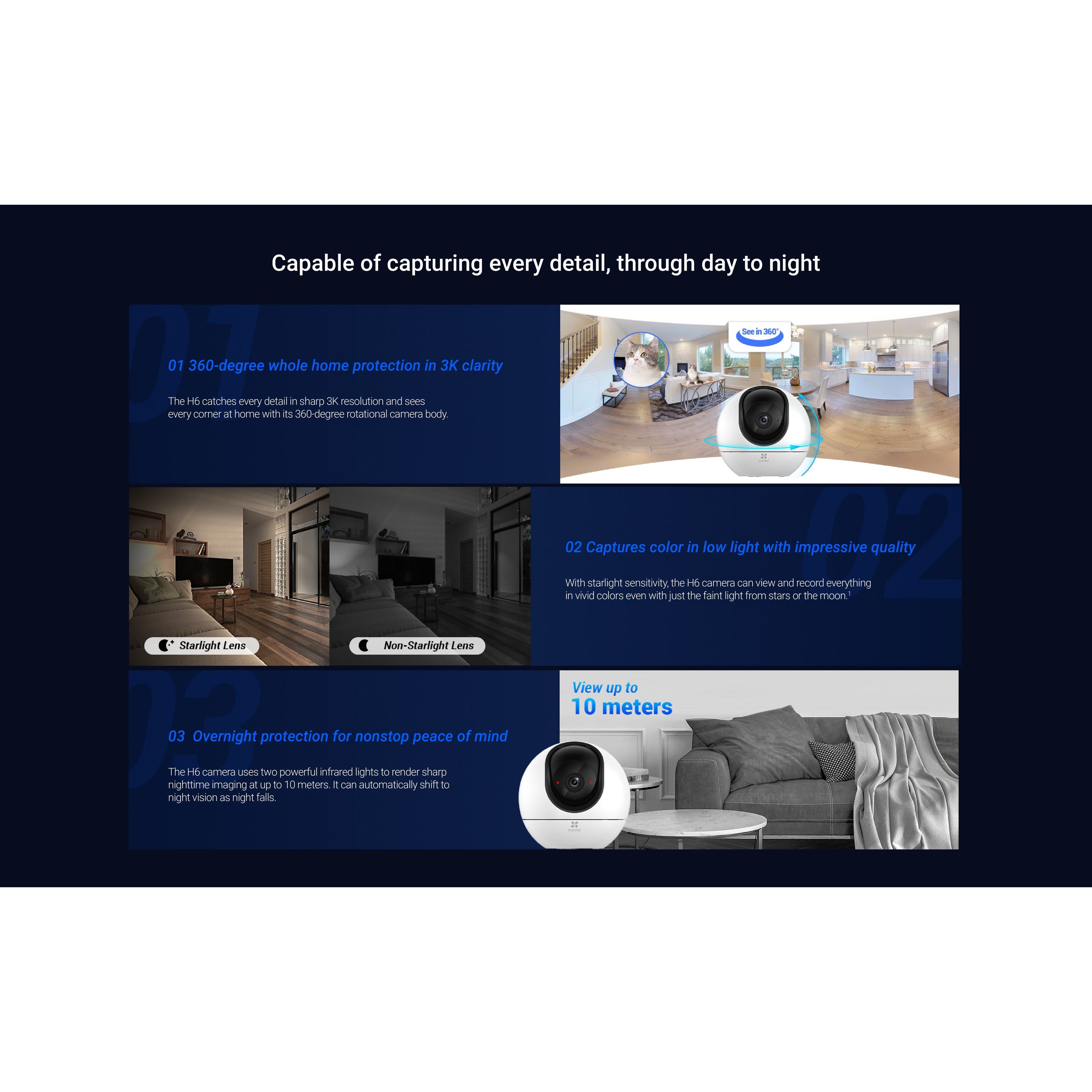 Ezviz H6 3K+ Wifi Camera Indoor