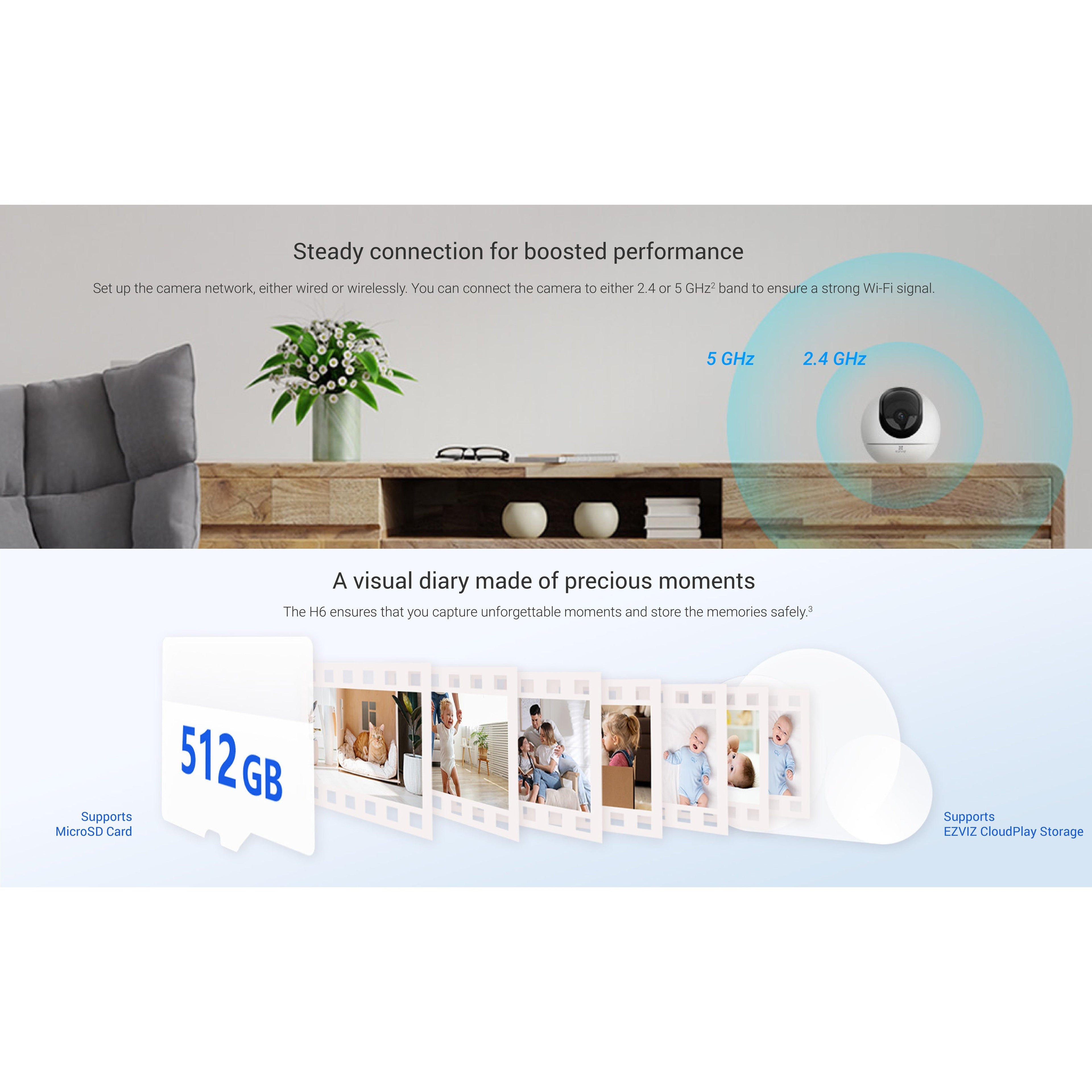 Ezviz H6 3K+ Wifi Camera Indoor