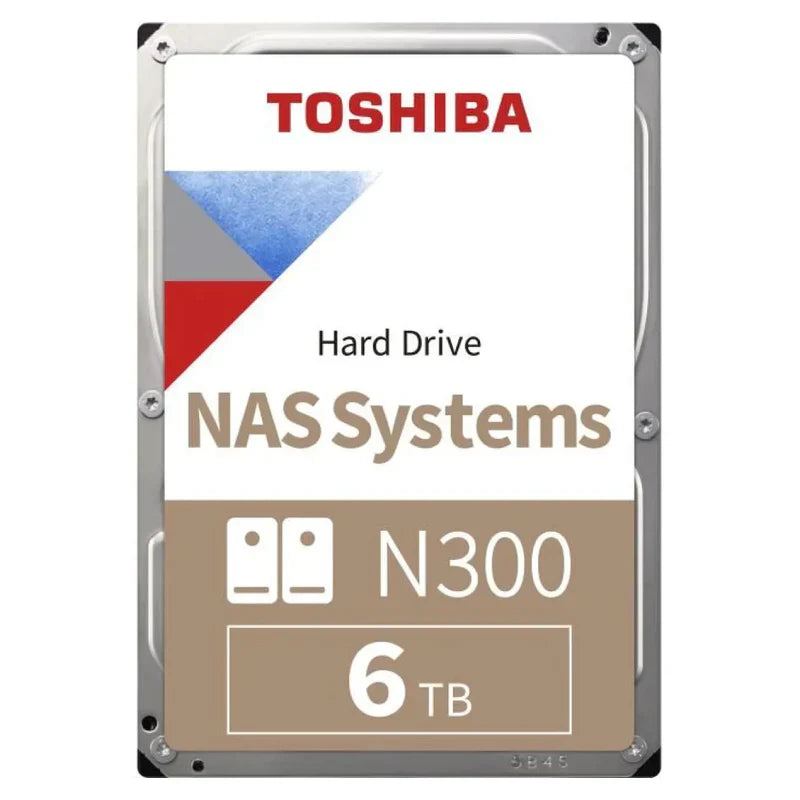 Toshiba N300 6Tb Nas Hard Disk Drive - 7200 Rpm Class Sata 6Gb/S 3.5 Inch - HDWG760EZSTAU