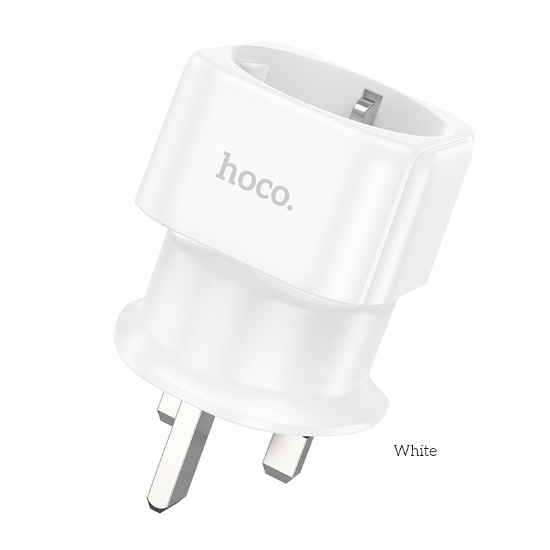 HOCO AC20B Direct UK to EU Plug Adapter